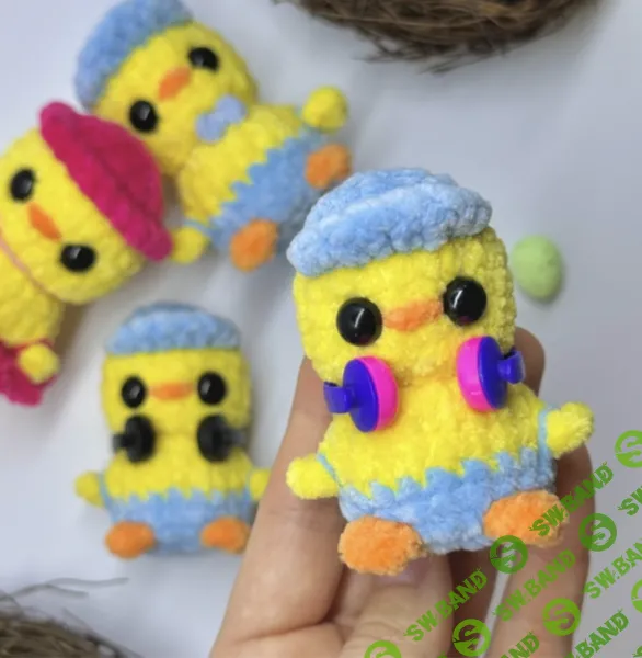 [Вязаные игрушки] Цыпленок в кепочке [Nastik_Toys] [Анастасия Волнухина]