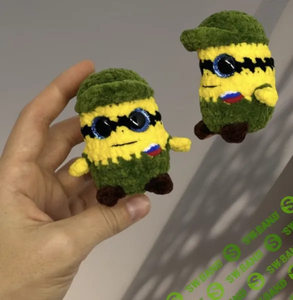 [Вязаные игрушки] МК миньон брелок крючком [Nastik_Toys] [Анастасия Волнухина]
