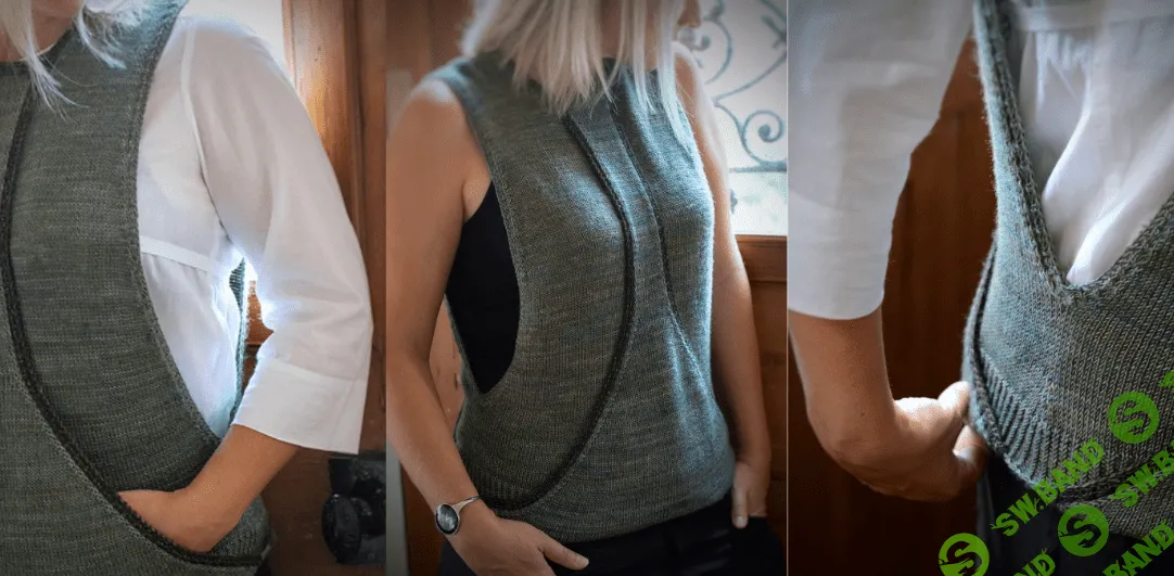 [Вяжи.ру] Майка с глубокой проймой Kawa Sweater [Beatrice Mase]