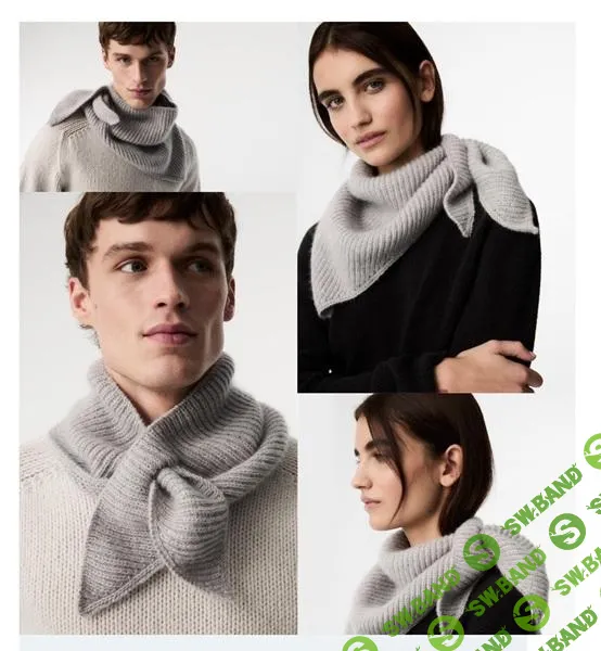 [Вяжи.ру] Платок-унисекс полупатентной резинкой Sailor Scarf (2025)