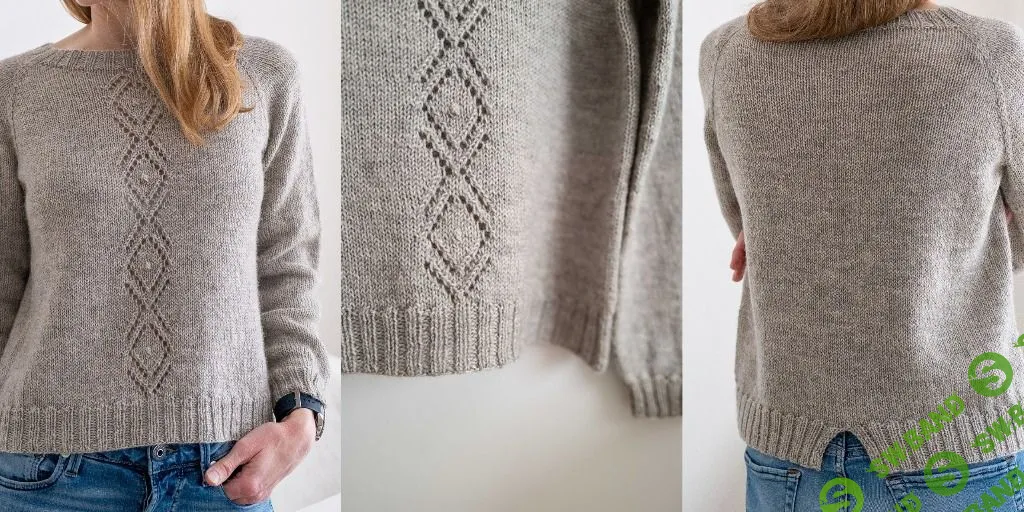 [Вяжи.ру] Женственный пуловер реглан Day Trip (2022)