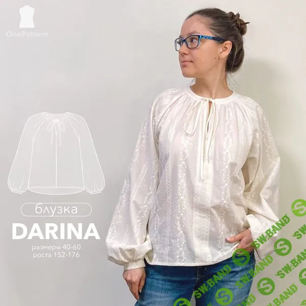 [Выкройки] Блузка Darina. Размер 40-60. Рост 164 [OnePattern]