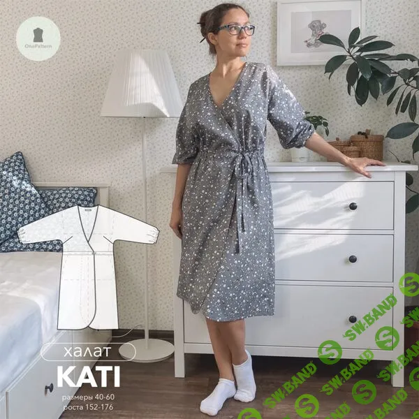 [Выкройки] Халат Kati. Размер 40-60. Рост 164 [OnePattern]
