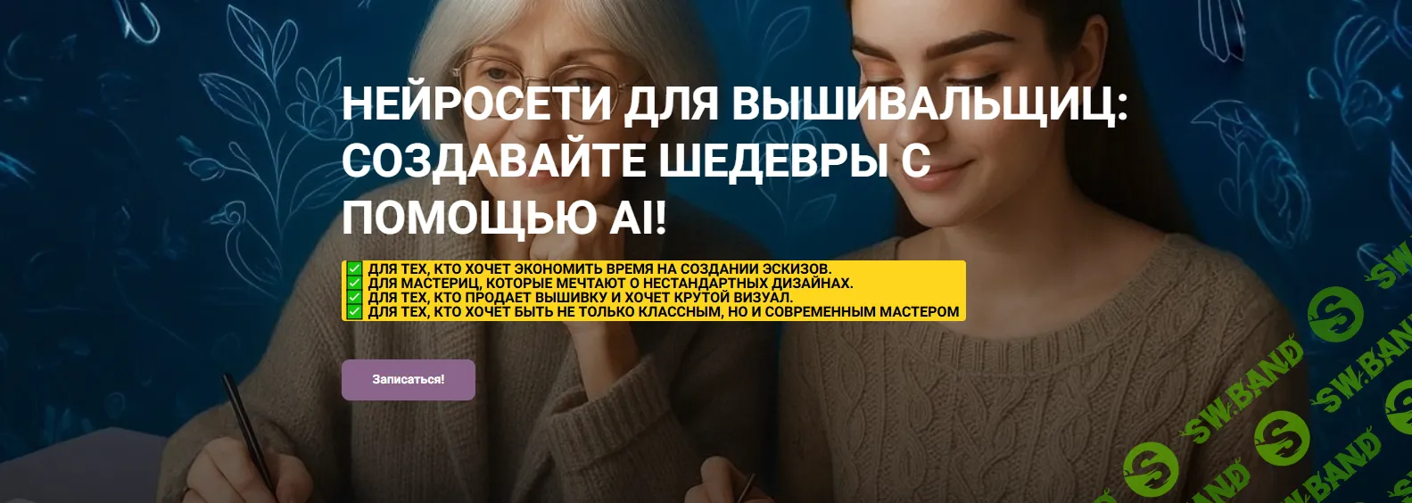 [Вышивка] Нейросети для вышивальщиц. Создавайте шедевры с помощью AI [Алена Самойлова]