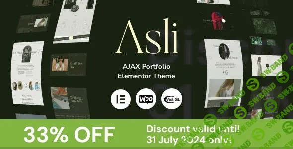 [WP] Asli – AJAX Portfolio Elementor Theme [Envato market] [Artem Semkin]