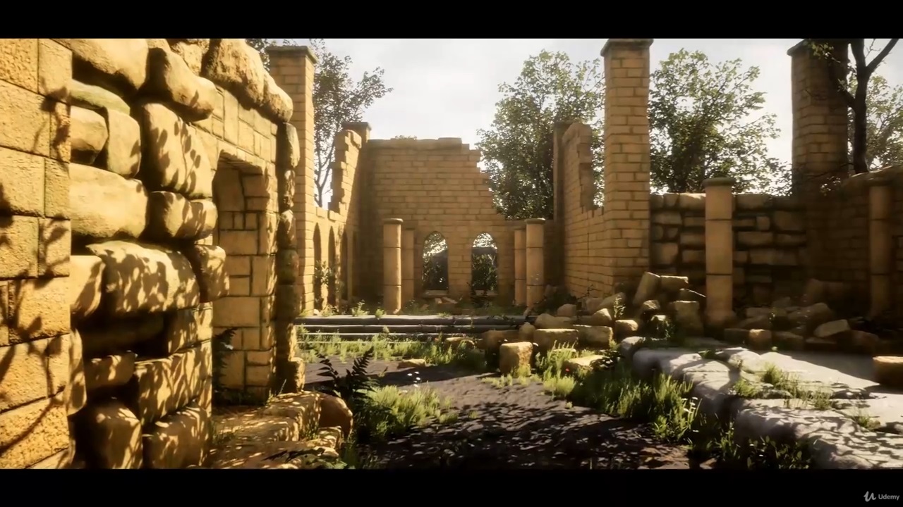 Скачать Курс «[Udemy] Ancient Ruins 3D Game Environment in Blender»  [Victory3D LLC]